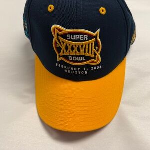 Reebok Super Bowl XXXVIII 38 Houston TX 2004 New Carolina Panthers Cap Hat New